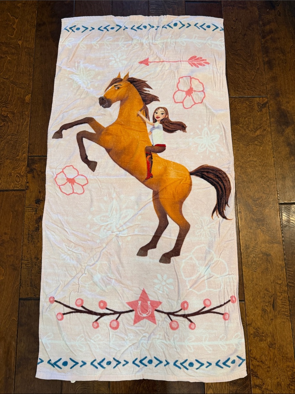 Dreamworks Spirit Horse Print Beach/Bath Towel